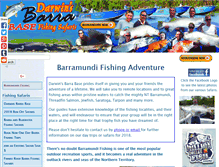 Tablet Screenshot of barramundi-fishing-adventure.com
